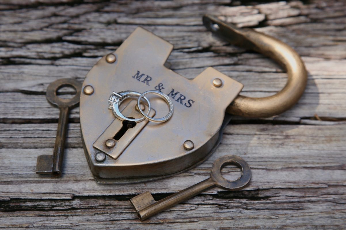 Best Friends Love Lock With Two Keys